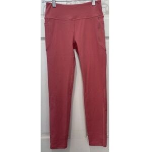 Aenlley Pink Yoga Active 2 Pocket Leggings Girls Size Large (24x25)